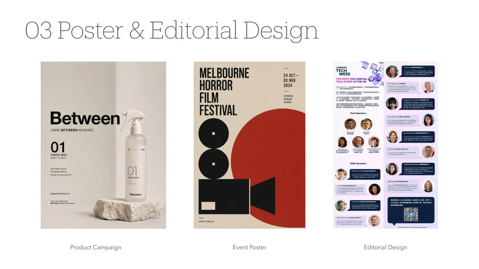 Selected poster and editorial work